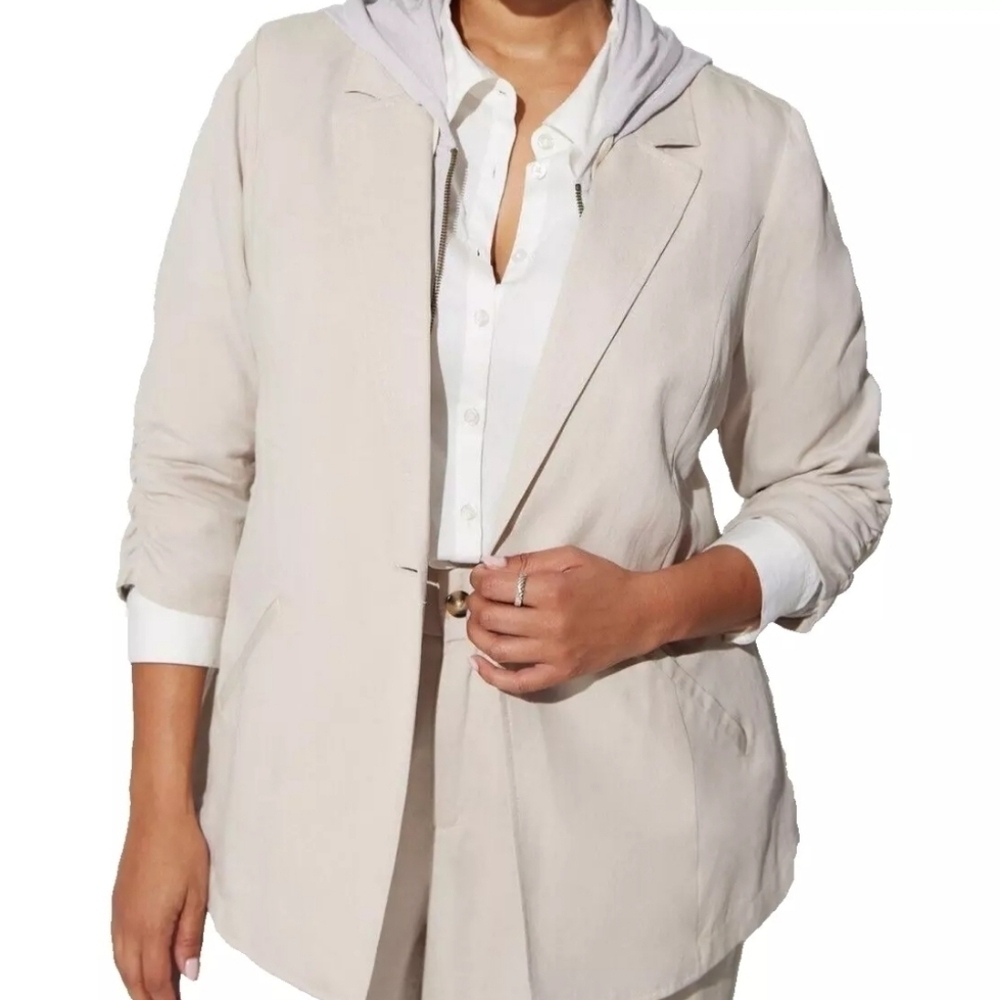 Torrid‎ Studio Linen Blend Blazer